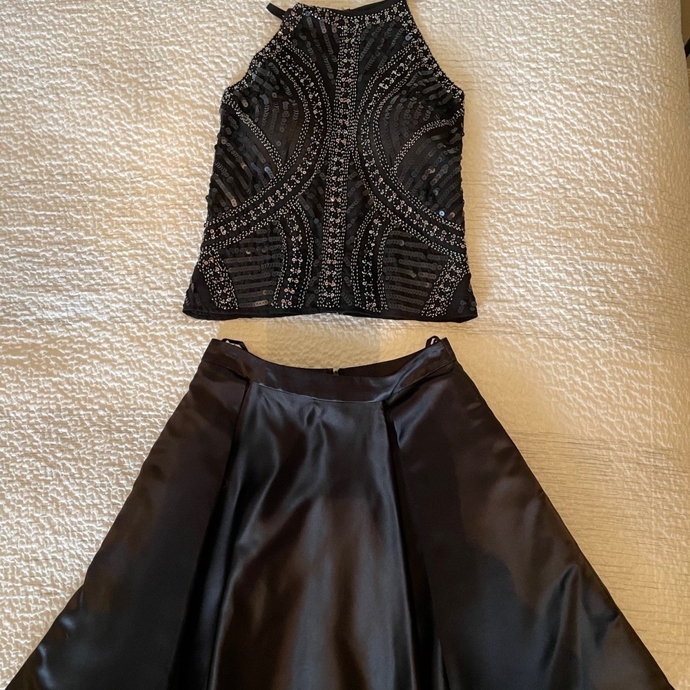 Beaded two piece dress (hoco)